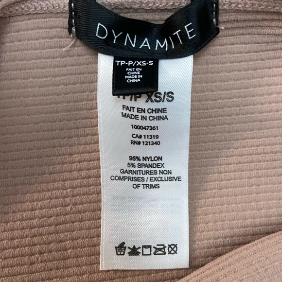 Dynamite Ribbed Tube Top NWOT - Picture 4 of 4